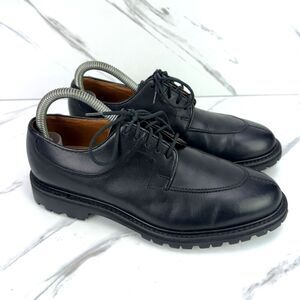 Alfred Sargent Mens US 7 Black Leather Split Toe Lace Up Dress England Made